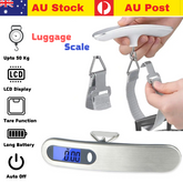 Digital LCD Luggage Scale – Portable Electronic Travel Weighing Scale (110lb/50kg Capacity)
